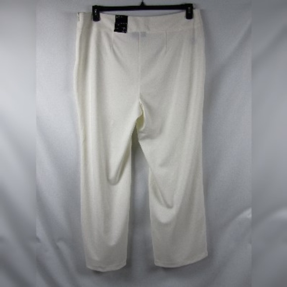 INC Intl Concepts Wide Leg Pants Slacks Ivory NWT - Picture 4 of 7